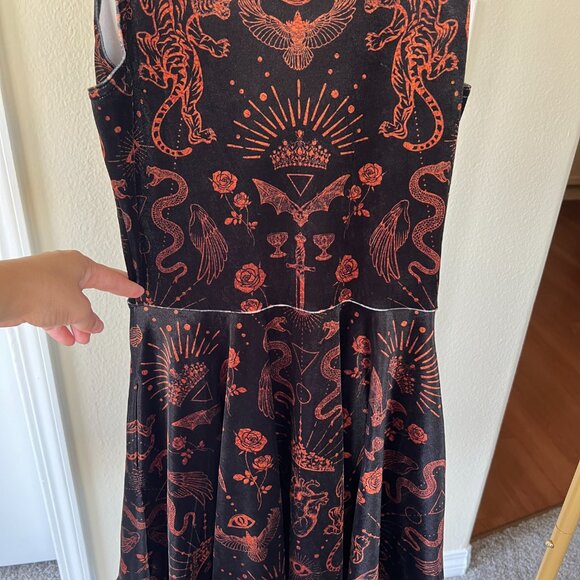 BlackMilk Sacred Power Velvet Marilyn Dress - Picture 6 of 7